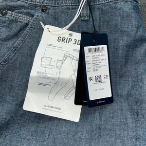 G-Star Grip 3D Relaxed Tapered Jeans in Blue